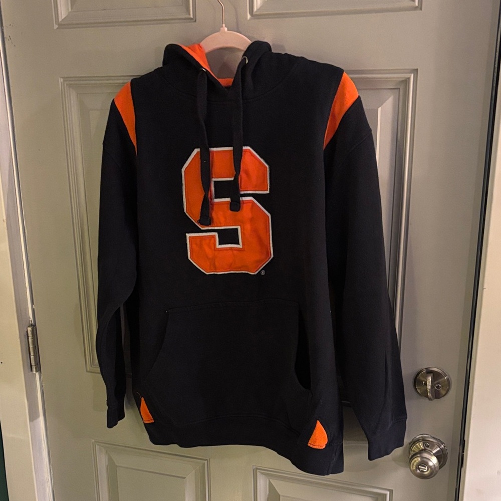 Syracuse Black and Orange Hoodie with Bold 'S' Design
